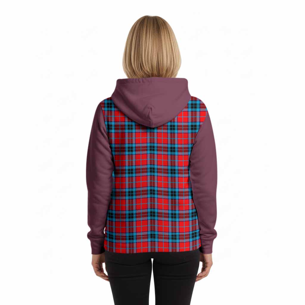 MacTavish (McTavish) Tartan Accent Hoodie with Family Crest