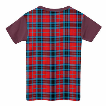 MacTavish (McTavish) Tartan Accent Kid T-shirt with Family Crest