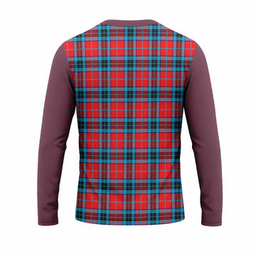 MacTavish (McTavish) Tartan Accent Long Sleeve T-Shirt with Family Crest