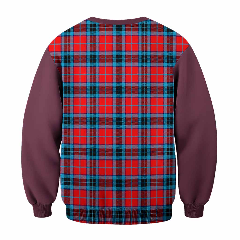 MacTavish (McTavish) Tartan Accent Sweatshirt with Family Crest