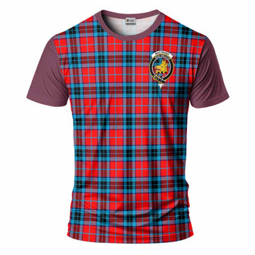 MacTavish (McTavish) Tartan Accent T-Shirt with Family Crest