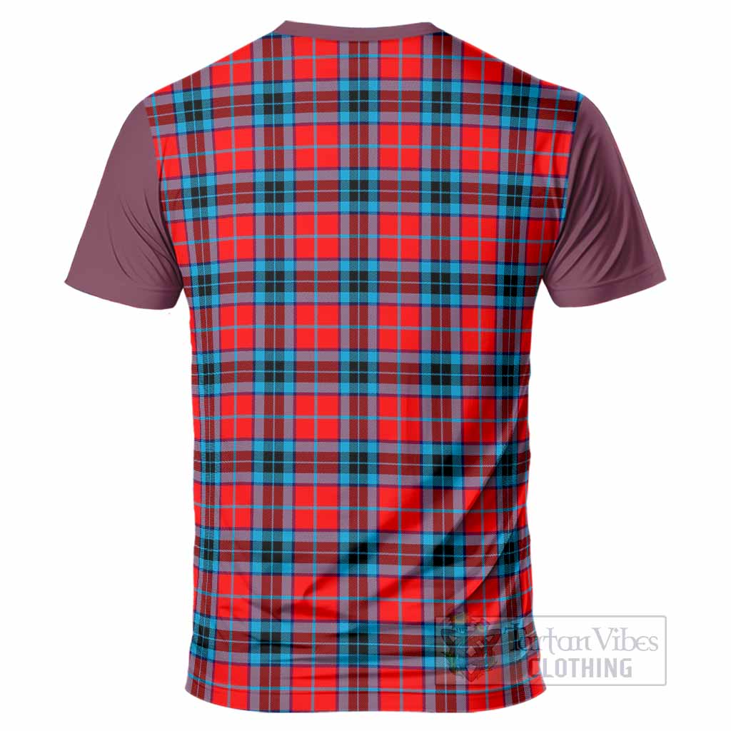 MacTavish (McTavish) Tartan Accent T-Shirt with Family Crest