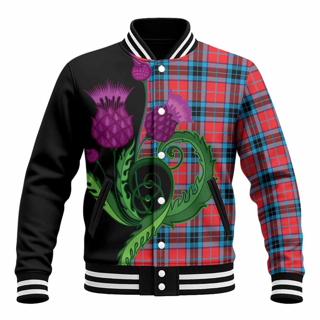 MacTavish (McTavish) Tartan Baseball Jacket Traditional Scottish Thistle