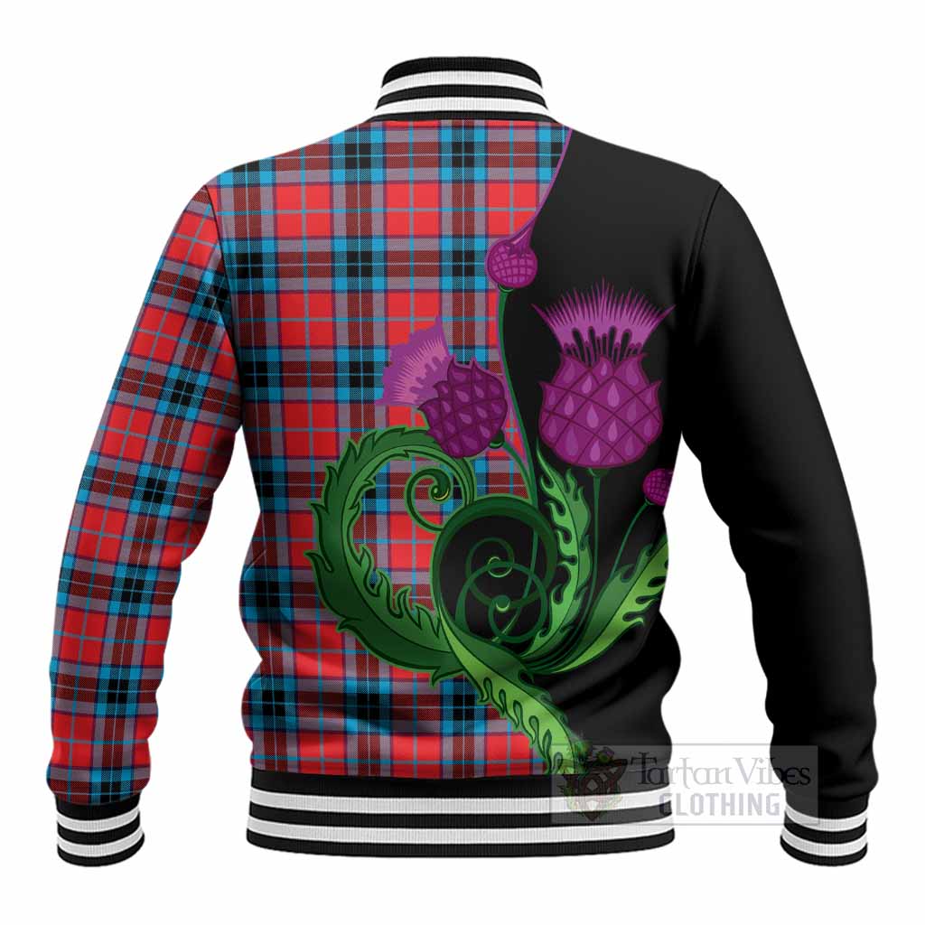 MacTavish (McTavish) Tartan Baseball Jacket Traditional Scottish Thistle