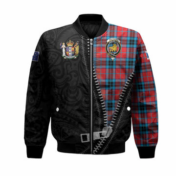 MacTavish (McTavish) Tartan Bomber Jacket New Zealand Pattern Unique Zipper Stylized