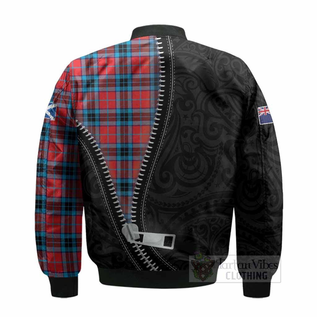 MacTavish (McTavish) Tartan Bomber Jacket New Zealand Pattern Unique Zipper Stylized