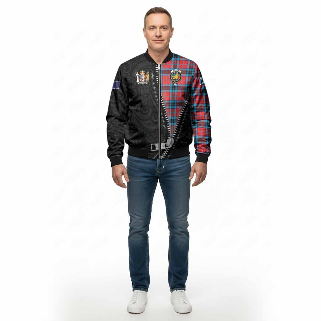 MacTavish (McTavish) Tartan Bomber Jacket New Zealand Pattern Unique Zipper Stylized