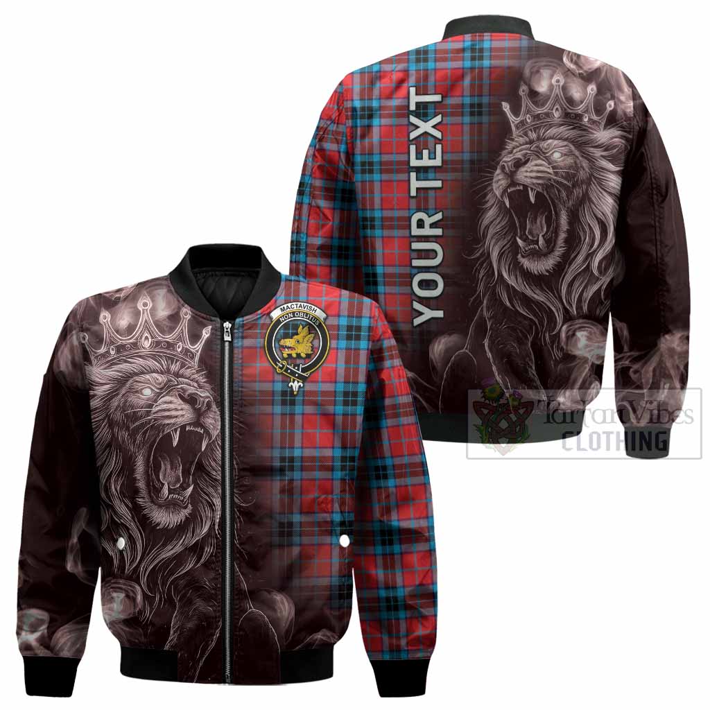 MacTavish (McTavish) Tartan Bomber Jacket Roaring Lion Heritage