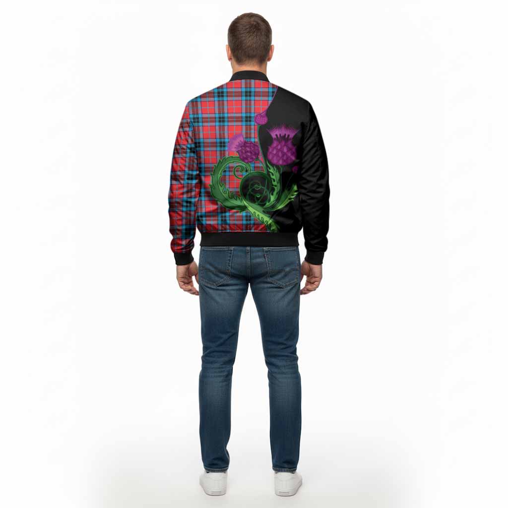 MacTavish (McTavish) Tartan Bomber Jacket Traditional Scottish Thistle