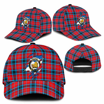 MacTavish (McTavish) Tartan Classic Cap with Family Crest In Me Style