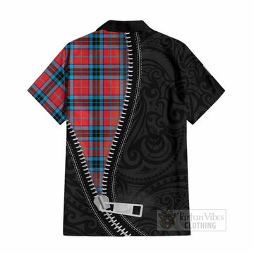 MacTavish (McTavish) Tartan Cotton Hawaiian Shirt New Zealand Pattern Unique Zipper Stylized