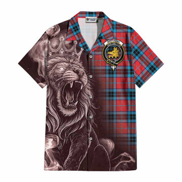 MacTavish (McTavish) Tartan Cotton Hawaiian Shirt Roaring Lion Heritage