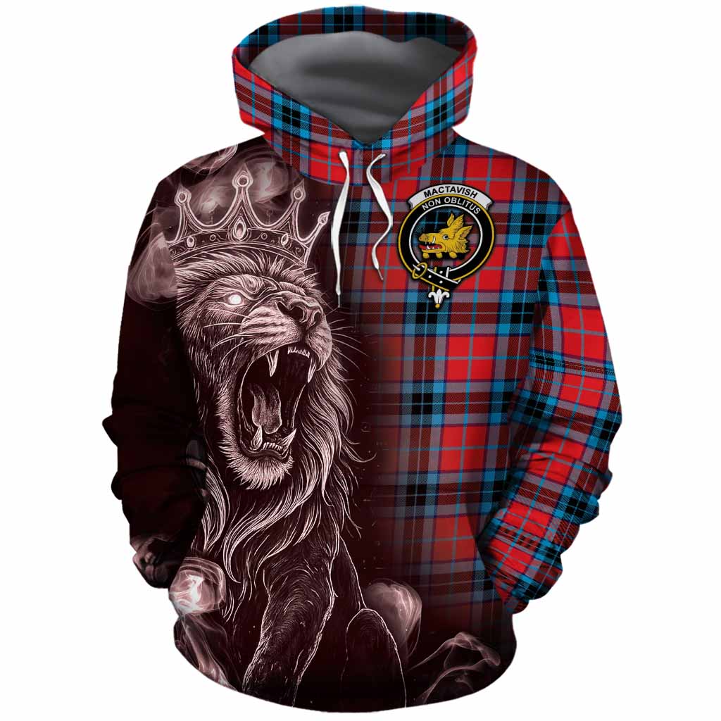 MacTavish (McTavish) Tartan Cotton Hoodie Roaring Lion Heritage