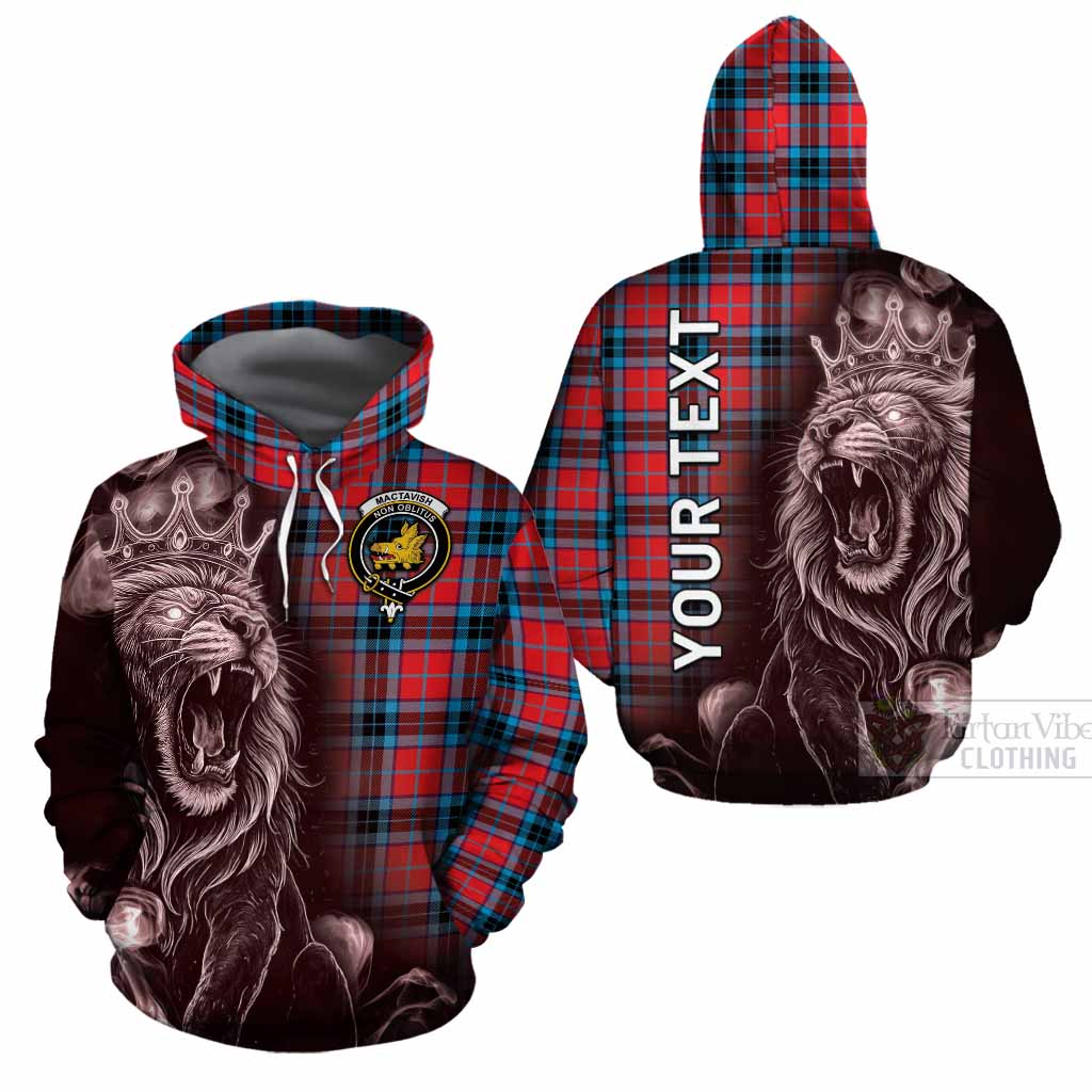 MacTavish (McTavish) Tartan Cotton Hoodie Roaring Lion Heritage