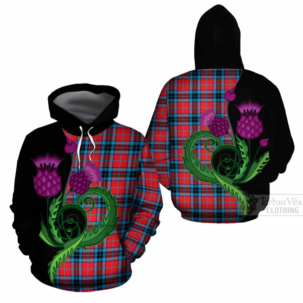MacTavish (McTavish) Tartan Cotton Hoodie Traditional Scottish Thistle