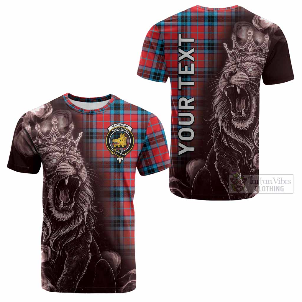 MacTavish (McTavish) Tartan Cotton T-shirt Roaring Lion Heritage