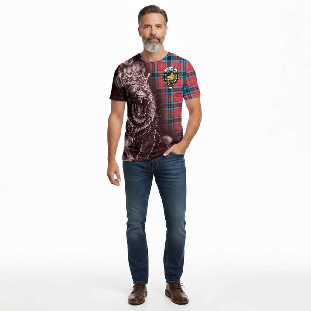 MacTavish (McTavish) Tartan Cotton T-shirt Roaring Lion Heritage