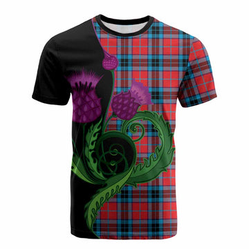 MacTavish (McTavish) Tartan Cotton T-shirt Traditional Scottish Thistle