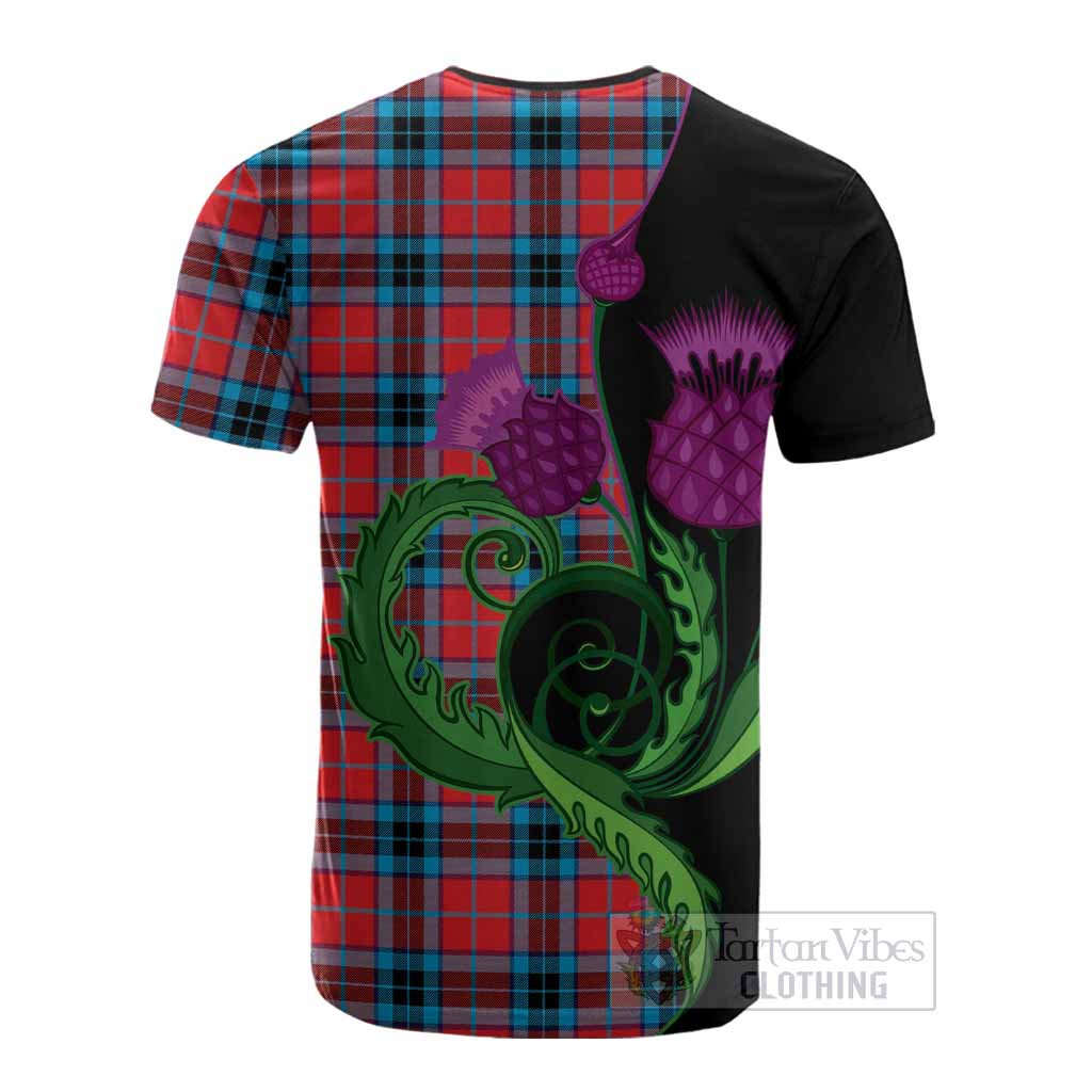 MacTavish (McTavish) Tartan Cotton T-shirt Traditional Scottish Thistle