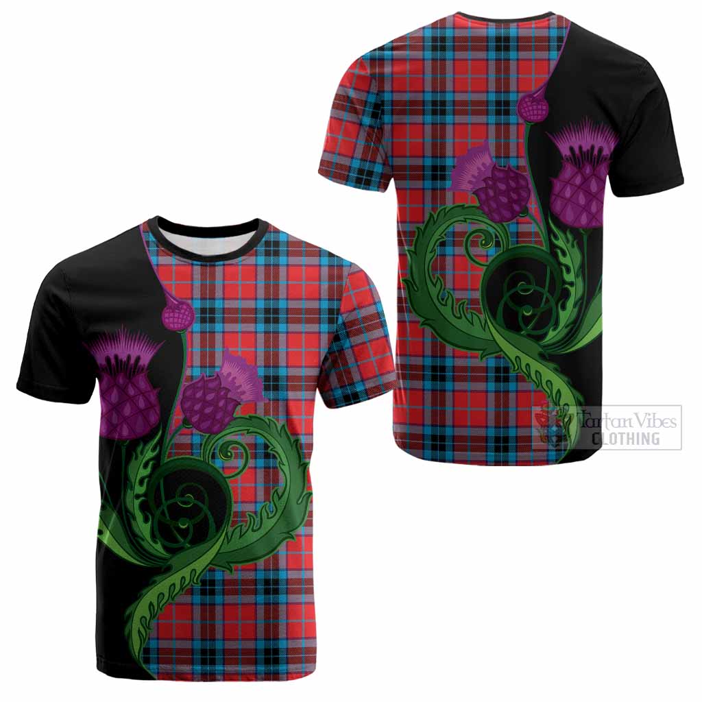 MacTavish (McTavish) Tartan Cotton T-shirt Traditional Scottish Thistle