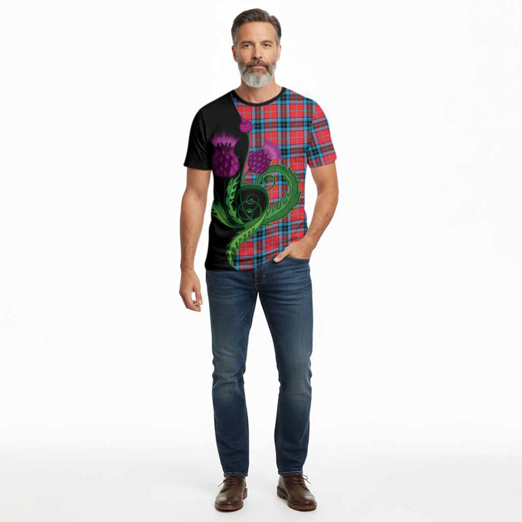 MacTavish (McTavish) Tartan Cotton T-shirt Traditional Scottish Thistle