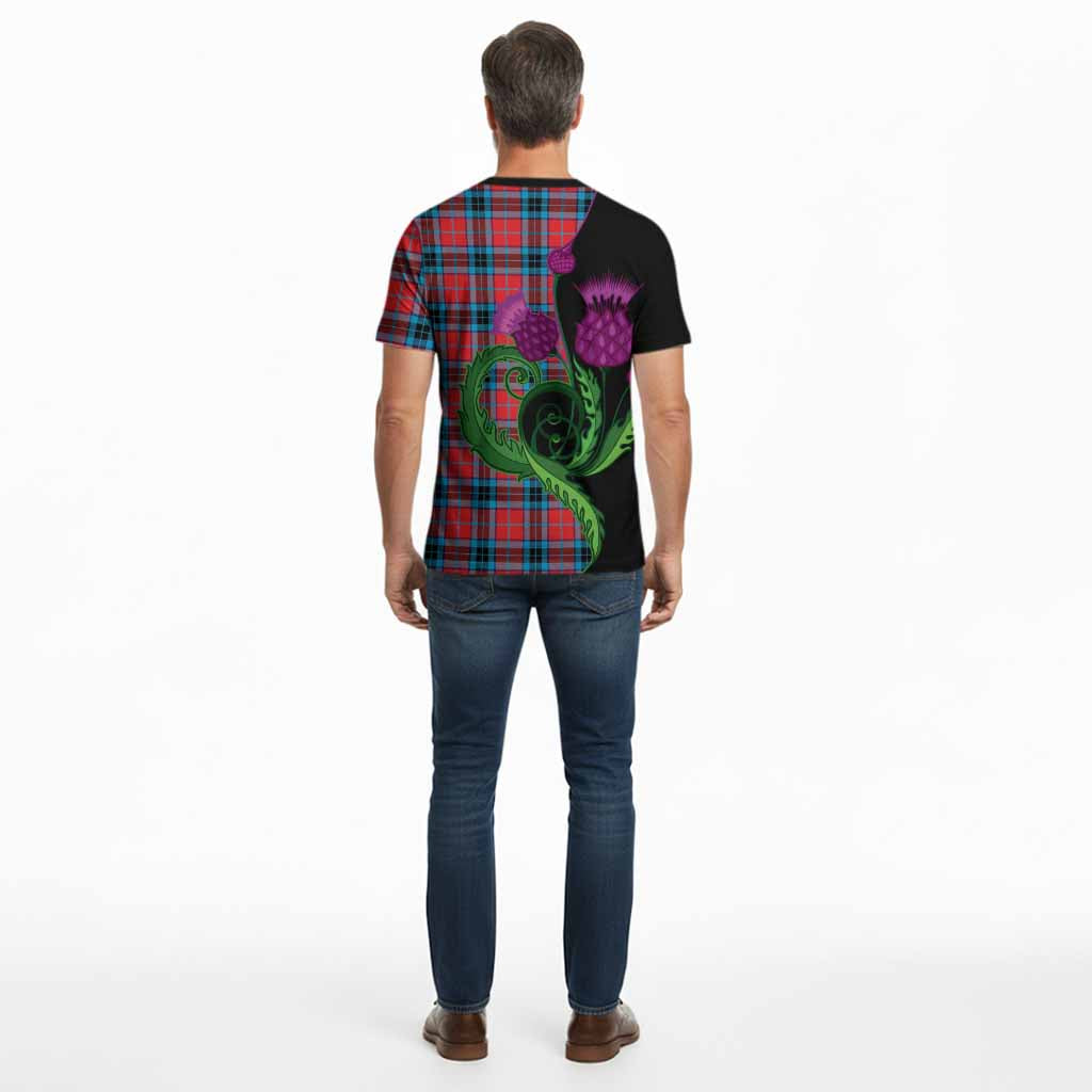 MacTavish (McTavish) Tartan Cotton T-shirt Traditional Scottish Thistle