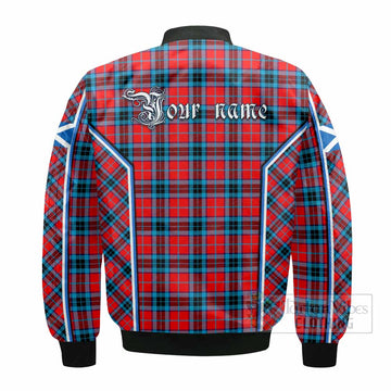 MacTavish (McTavish) Tartan Crest Bomber Jacket Scotland Coat of Arm Flag Style