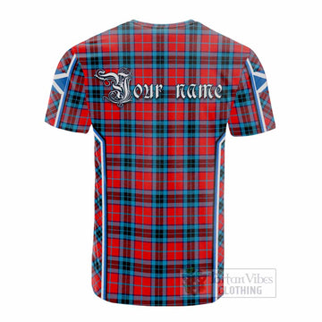 MacTavish (McTavish) Tartan Crest Cotton T-shirt Scotland Coat of Arm Flag Style - Tartan Vibes Clothing