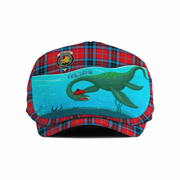 MacTavish (McTavish) Tartan Crest Flat Cap, Jeff Cap Nessie Under Water
