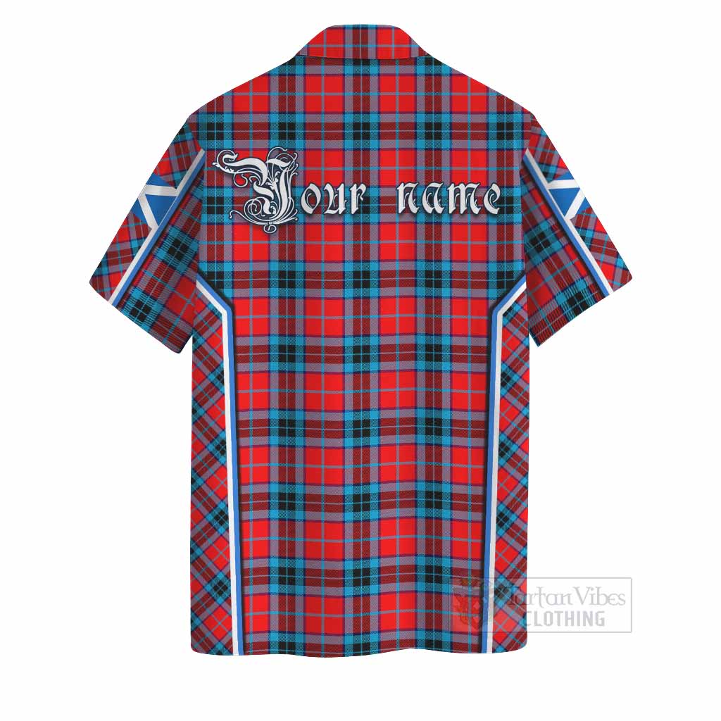 MacTavish (McTavish) Tartan Crest Hawaiian Shirt Scotland Coat of Arm Flag Style - Tartan Vibes Clothing