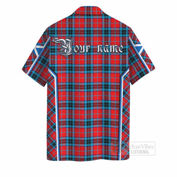 MacTavish (McTavish) Tartan Crest Hawaiian Shirt Scotland Coat of Arm Flag Style