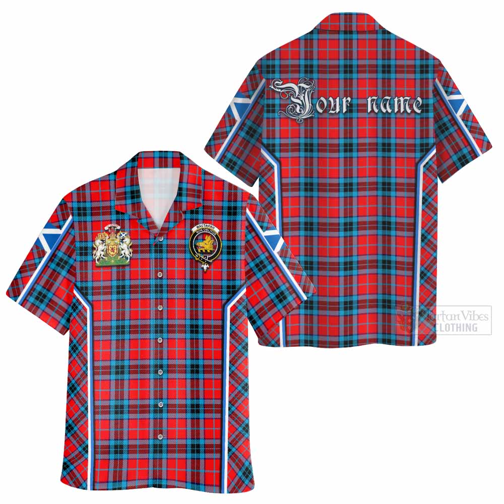 MacTavish (McTavish) Tartan Crest Hawaiian Shirt Scotland Coat of Arm Flag Style - Tartan Vibes Clothing
