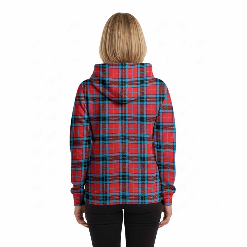 MacTavish (McTavish) Tartan Crest Hoodie Ferocious Lion Style