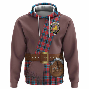 MacTavish (McTavish) Tartan Crest Hoodie Kilt Costume Style