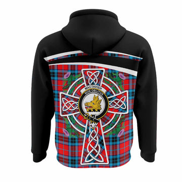 MacTavish (McTavish) Tartan Crest Hoodie Scottish Thistle Celtic Cross Alba Gu Brath