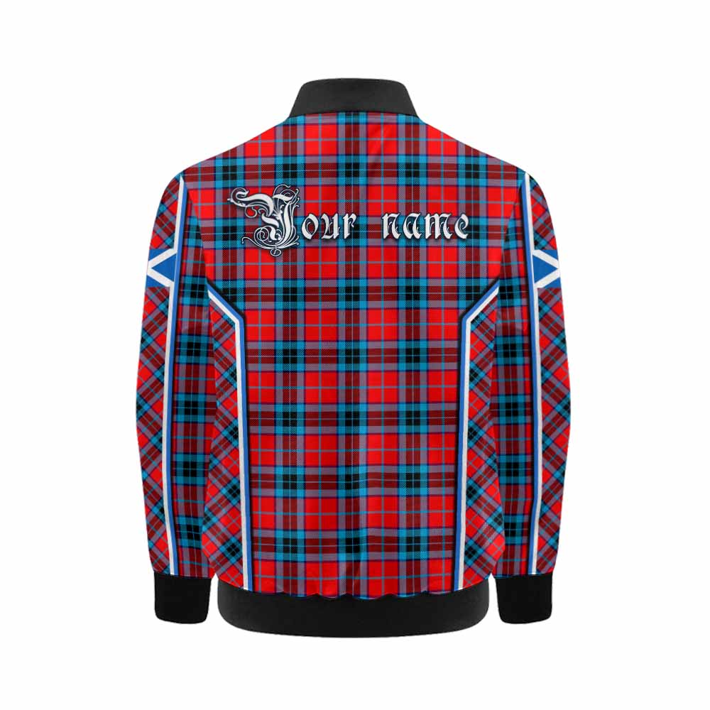MacTavish (McTavish) Tartan Crest Kid Bomber Jacket Scotland Coat of Arm Flag Style - Tartan Vibes Clothing