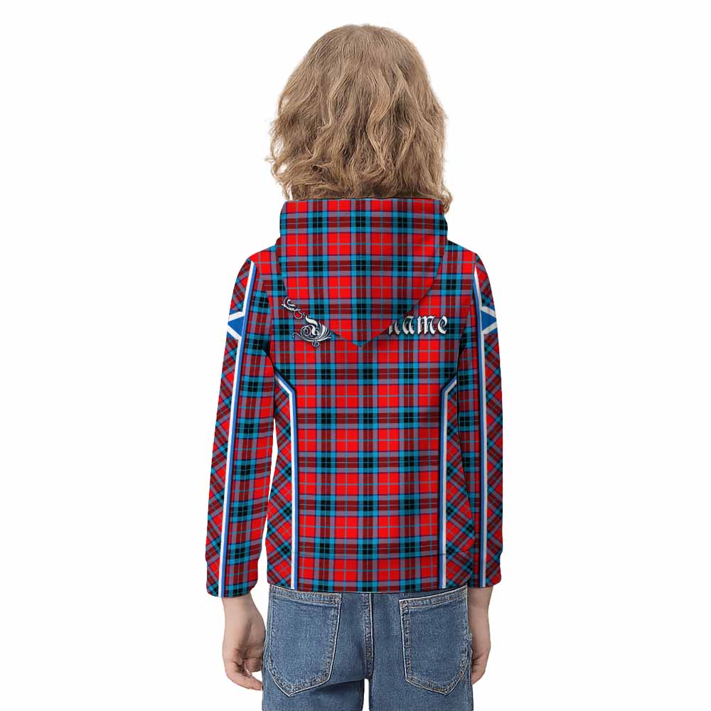 MacTavish (McTavish) Tartan Crest Kid Hoodie Scotland Coat of Arm Flag Style - Tartan Vibes Clothing