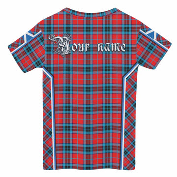 MacTavish (McTavish) Tartan Crest Kid T-shirt Scotland Coat of Arm Flag Style - Tartan Vibes Clothing