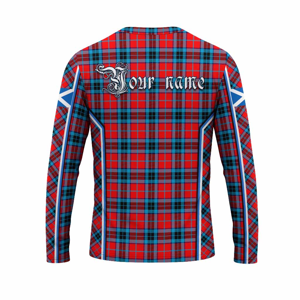 MacTavish (McTavish) Tartan Crest Long Sleeve T-Shirt Scotland Coat of Arm Flag Style - Tartan Vibes Clothing