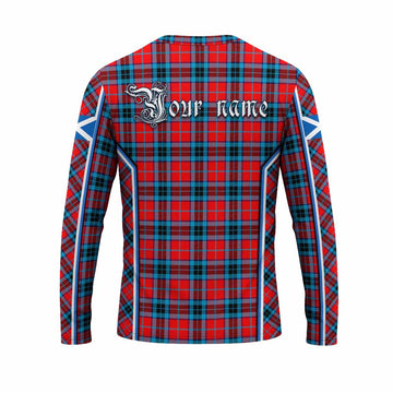 MacTavish (McTavish) Tartan Crest Long Sleeve T-Shirt Scotland Coat of Arm Flag Style - Tartan Vibes Clothing