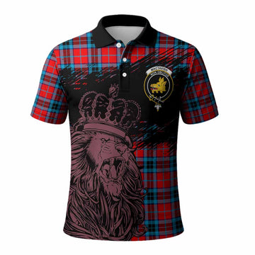 MacTavish (McTavish) Tartan Crest Polo Shirt Crowned Lion Heritage Style