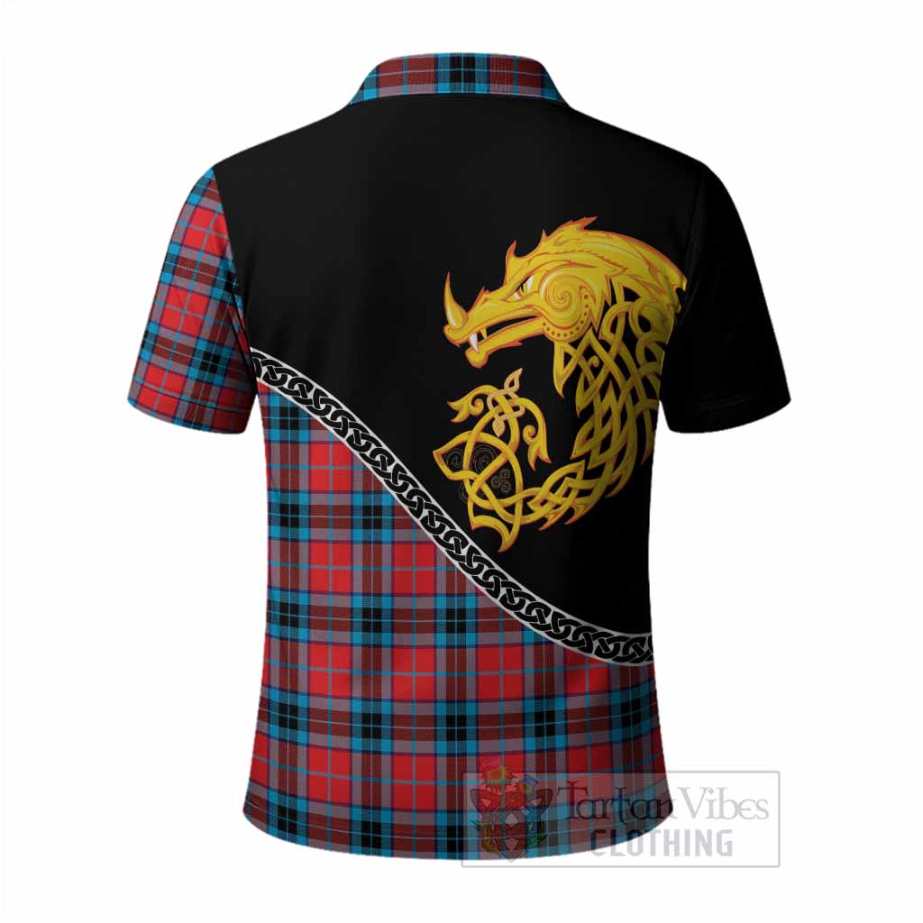 MacTavish (McTavish) Tartan Crest Polo Shirt Legendary Dragon Knot Half Style