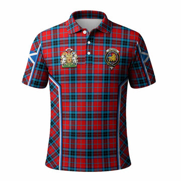 MacTavish (McTavish) Tartan Crest Polo Shirt Scotland Coat of Arm Flag Style - Tartan Vibes Clothing