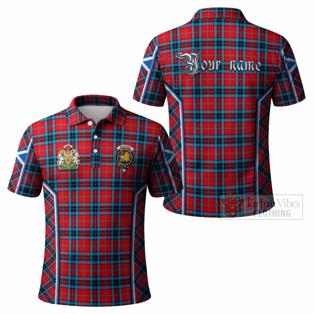 MacTavish (McTavish) Tartan Crest Polo Shirt Scotland Coat of Arm Flag Style - Tartan Vibes Clothing