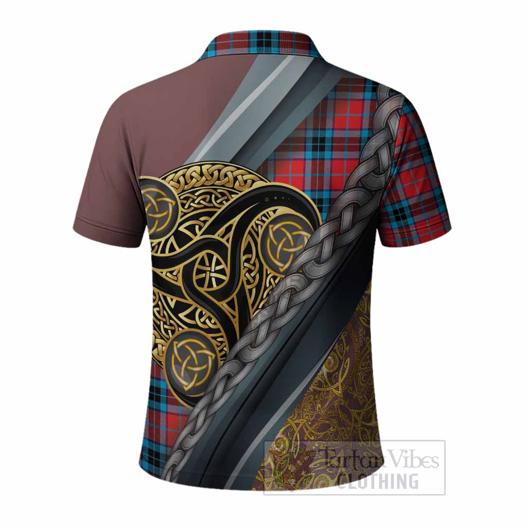MacTavish (McTavish) Tartan Crest Polo Shirt Scottish Triskele Celtic