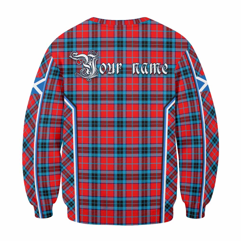 MacTavish (McTavish) Tartan Crest Sweatshirt Scotland Coat of Arm Flag Style - Tartan Vibes Clothing