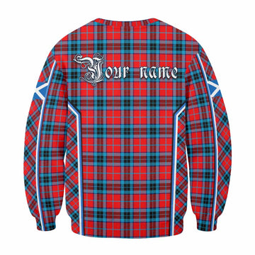 MacTavish (McTavish) Tartan Crest Sweatshirt Scotland Coat of Arm Flag Style