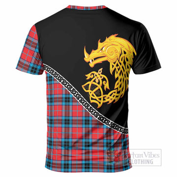 MacTavish (McTavish) Tartan Crest T-Shirt Legendary Dragon Knot Half Style