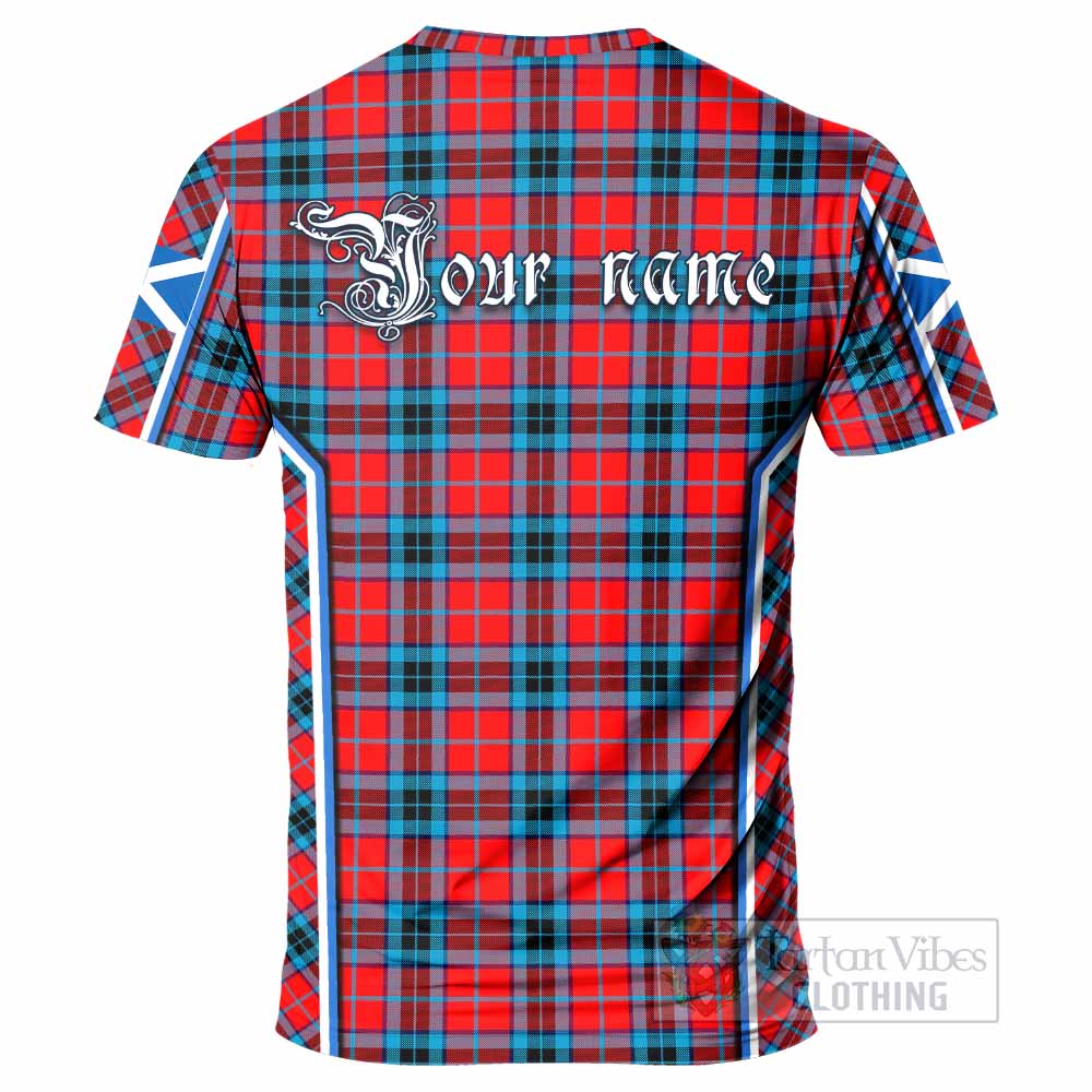 MacTavish (McTavish) Tartan Crest T-shirt Scotland Coat of Arm Flag Style - Tartan Vibes Clothing