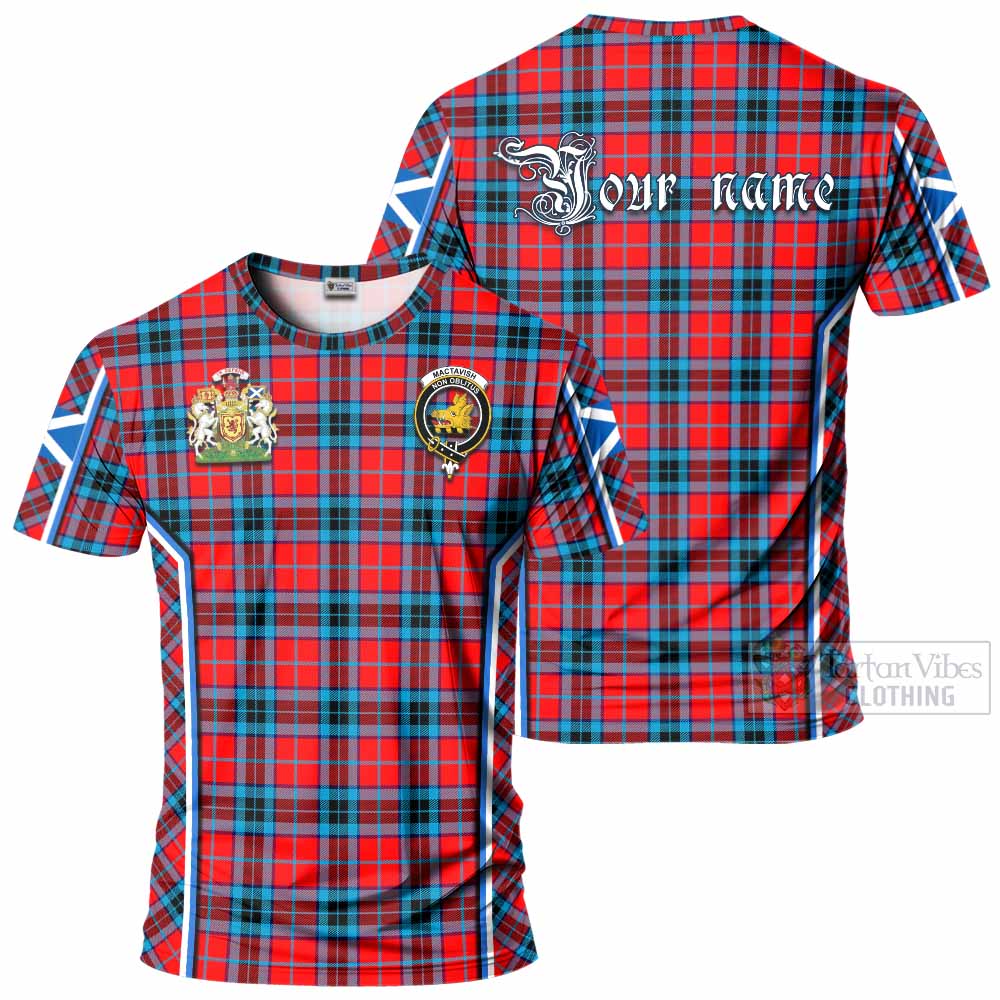 MacTavish (McTavish) Tartan Crest T-shirt Scotland Coat of Arm Flag Style - Tartan Vibes Clothing